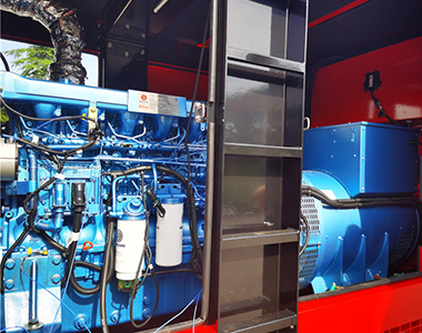 j9真人第一品牌400KW/400V发电机应用于国内某租赁项目