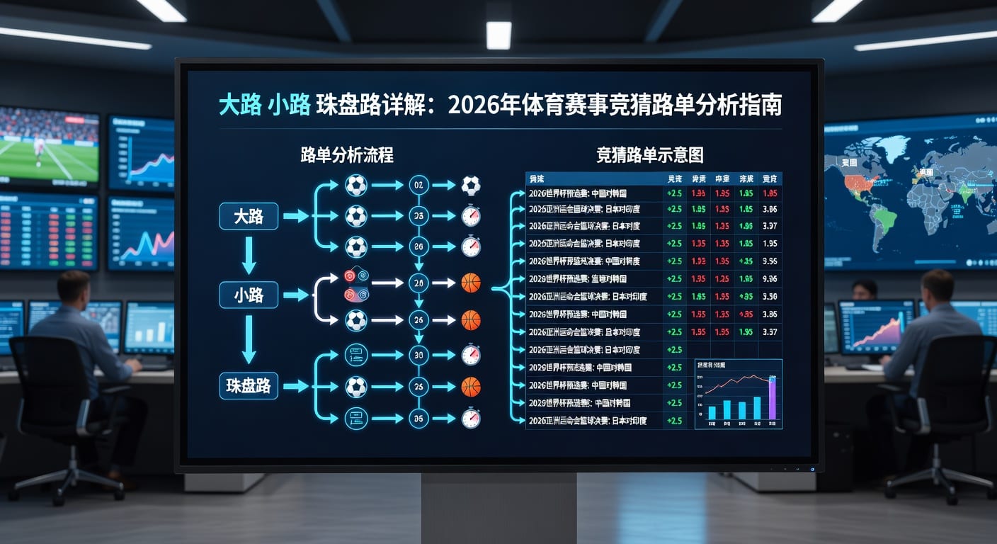 大路小路珠盘路解析：足球盘口投注策略 2026